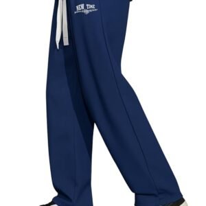 Mid-Rise Stretchable Joggers in a Comfort Blend of Premium Polycotton for Street and Lounge Wear - Baggy Track Pants in Korean Style for Men