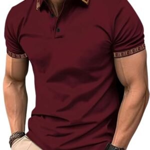 Polo Casual T-Shirt for Men | Polycotton Regular Fit Half-Sleeve Men's T-Shirt | Great for Golf, Travel, and Outdoor Casual Look
