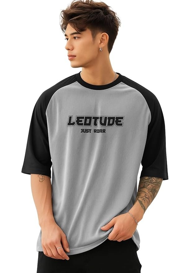 Men Polycotton Classy Look Regular Fit Round Neck Half Sleeve Tshirt| Colorful Oversized Fit T-Shirt for Mans